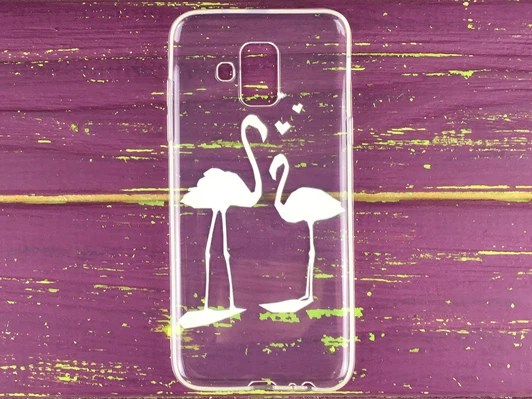 Силікон Samsung A6(18) two flamingos