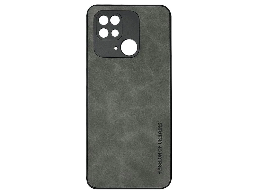 Накладка Nubuck Fashion of Ukraine Redmi 10C/Poco C40 gray