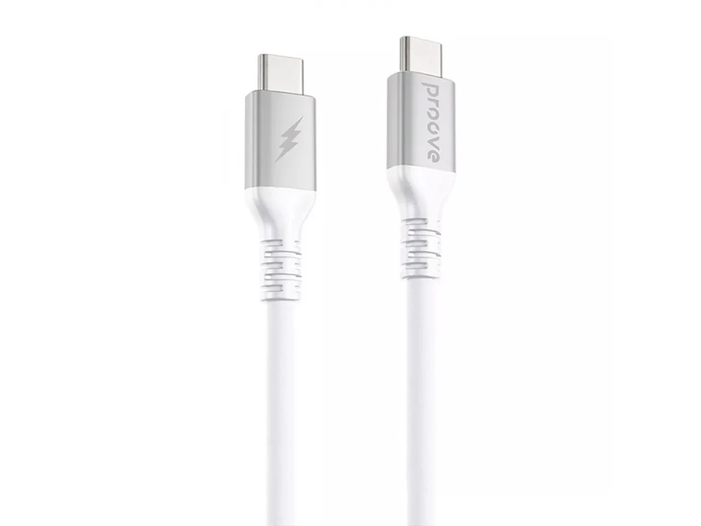 Кабель Proove ReGen Silicone Type-C to Type-C 3A 60W (1m) white