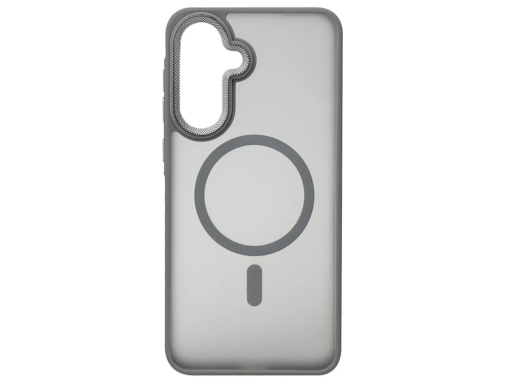 Shadow Matt Metal Buttons Corrugated MagSafe Samsung A56 silver