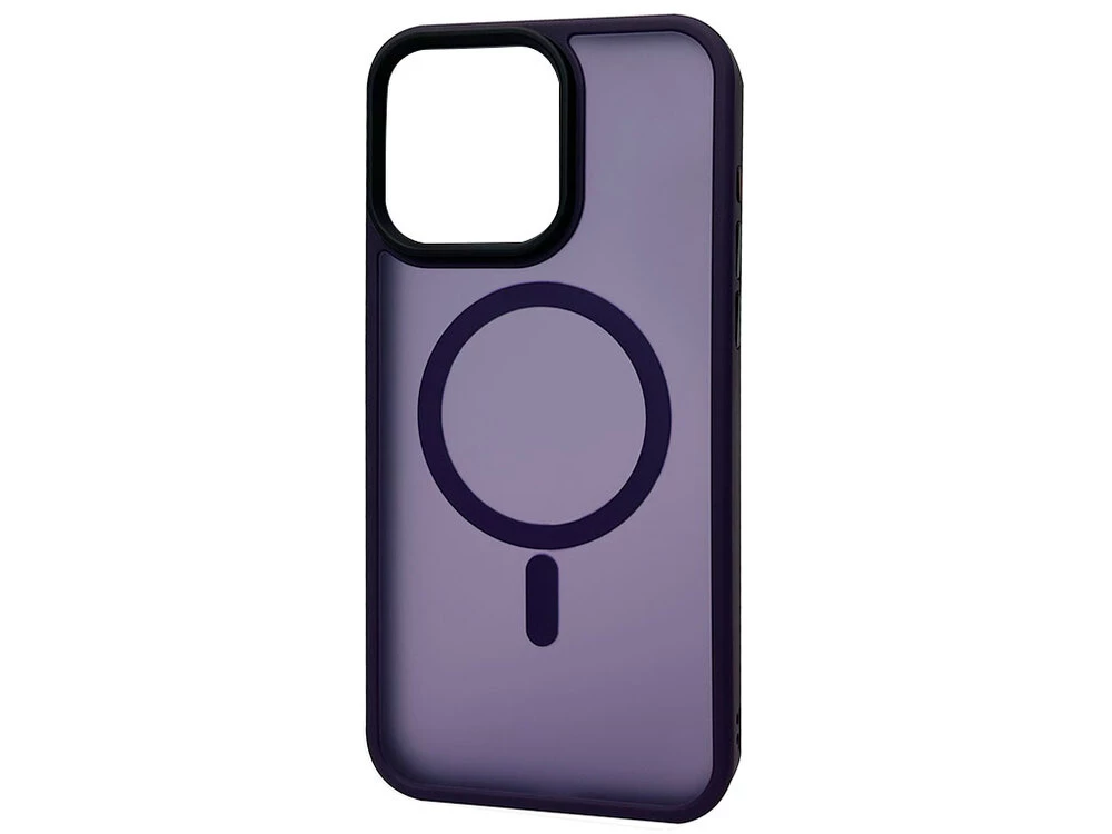 Shadow Matt Metal Buttons MagSafe iPhone 15+ dark violet