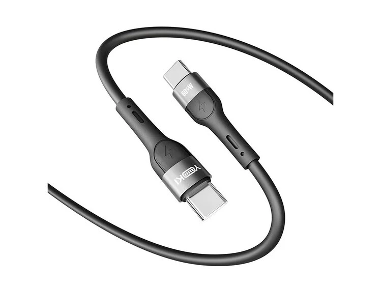 Кабель YOKI Extra EX11 Type-C to Type-C 60W (1.2m) black