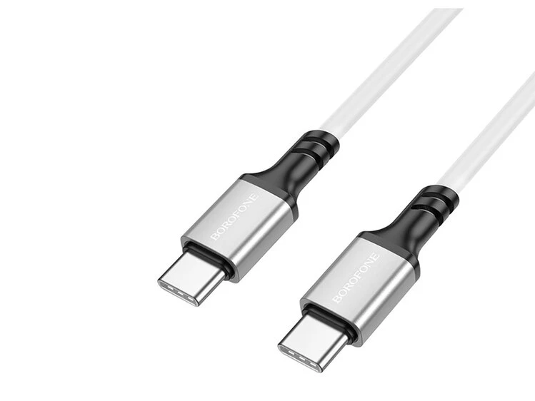 Кабель Borofone BX83 Type-C to Type-C 60W/3A (1m) white