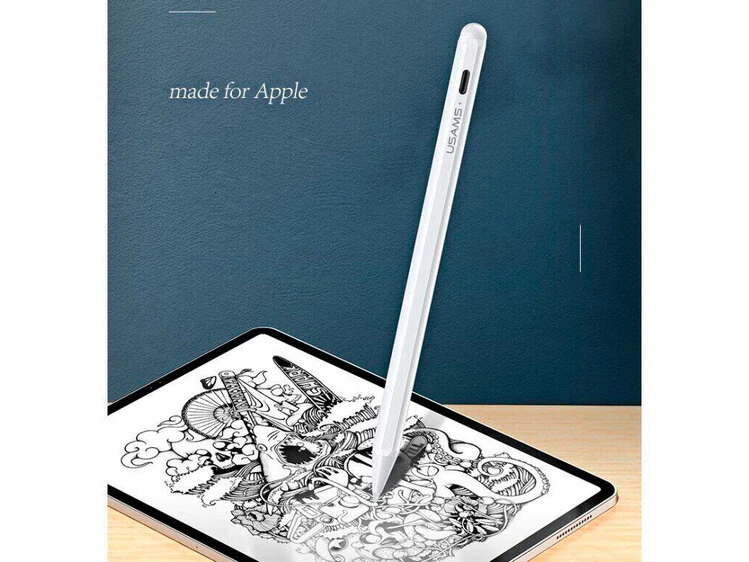 Стилус Usams US-ZB135 Active Touch iPad white