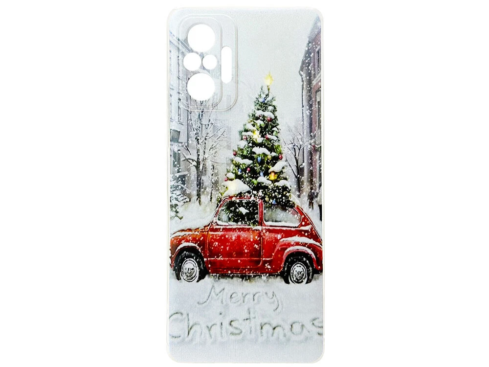 Силиконовый чехол Print Redmi Note 10 Pro Снежное Рождество