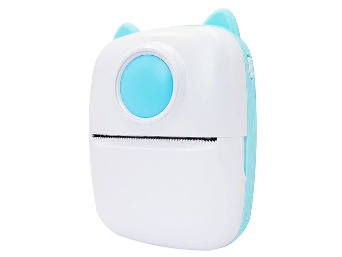 Портативный детский термопринтер Mini X2 Cat blue