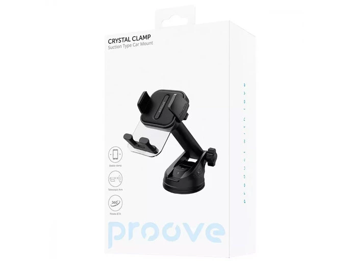 Holder Proove Crystal Clamp Plus Suction black