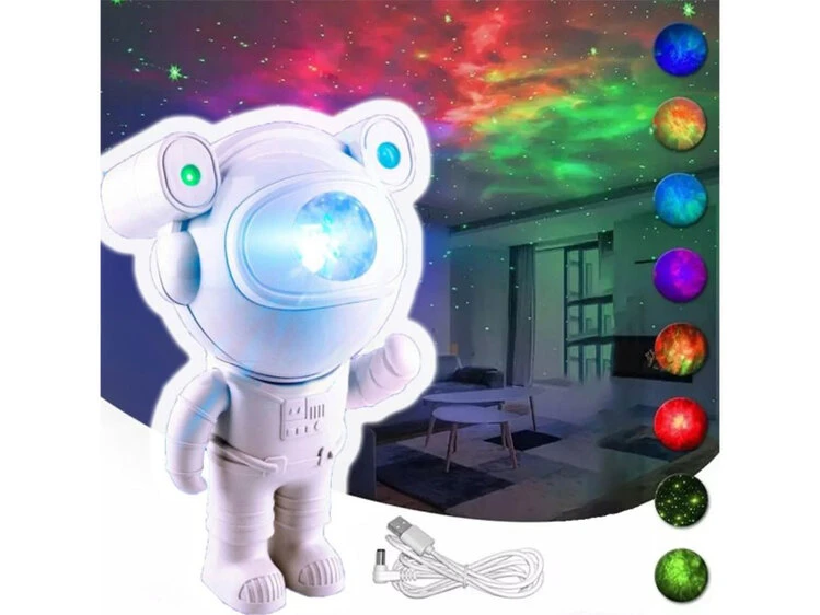 Проектор нічного неба Astronaut mini + bluetooth speaker white