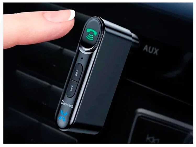 Адаптер AUX Baseus Qiyin Car BT receiver black