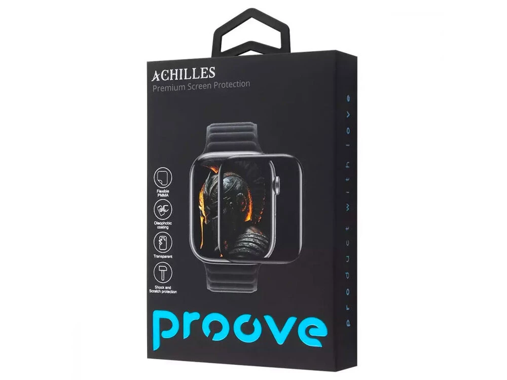 Скло Proove Achilles Apple Watch Series 4/5/6/SE/SE2 44mm black