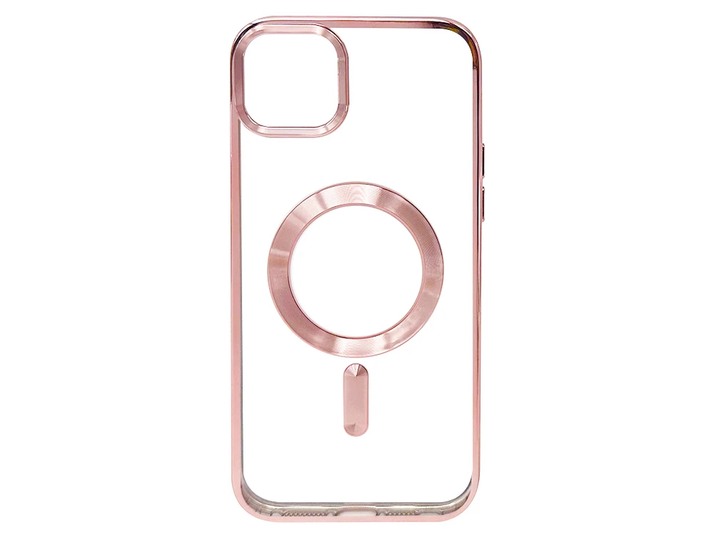 Силікон Cosmic CD Magsafe iPhone 15+ rose gold