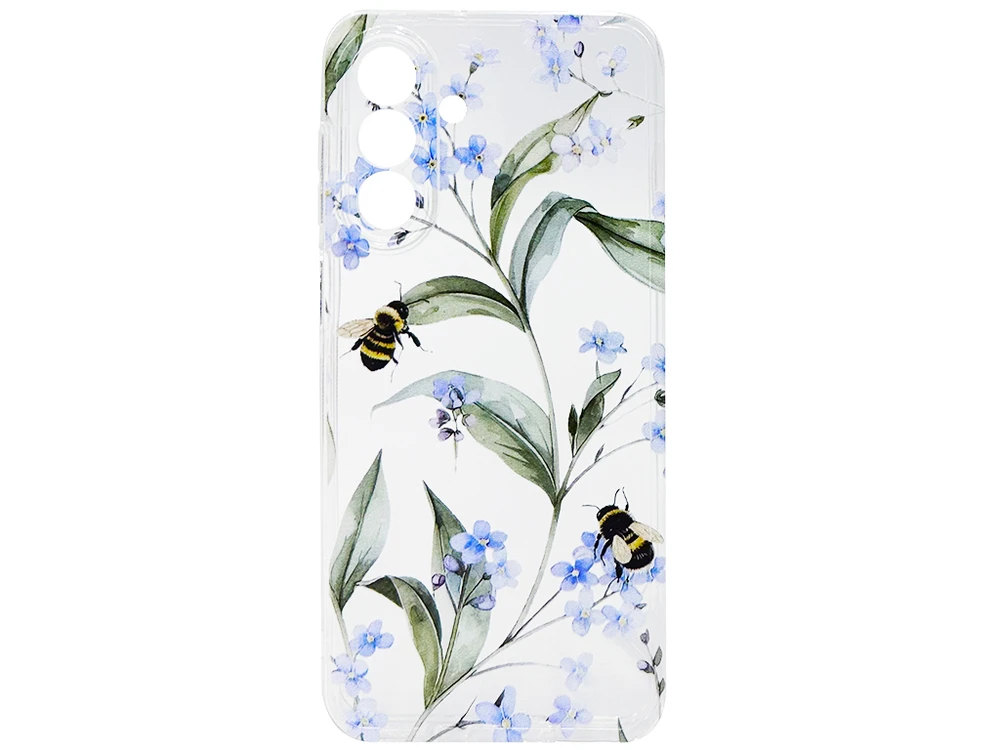 Силікон Clear Camera Protect Samsung A26 blue flower