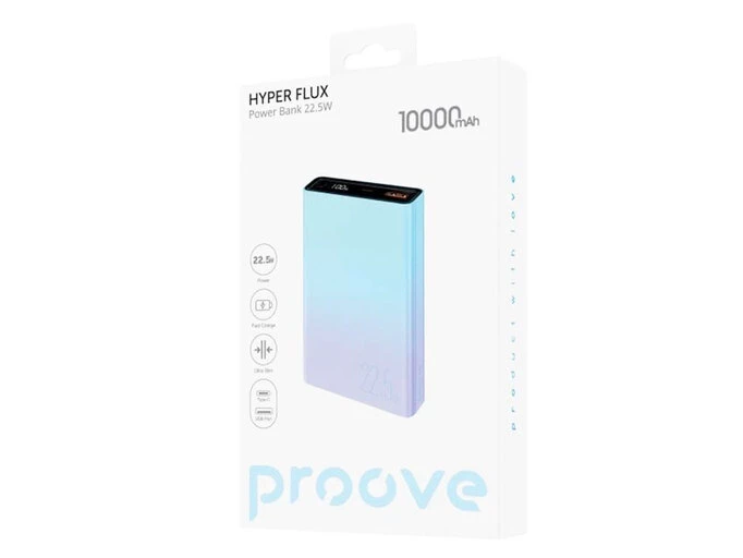 Power Bank Proove Hyper Flux Plus 10000mAh 22.5W gradient blue/purple