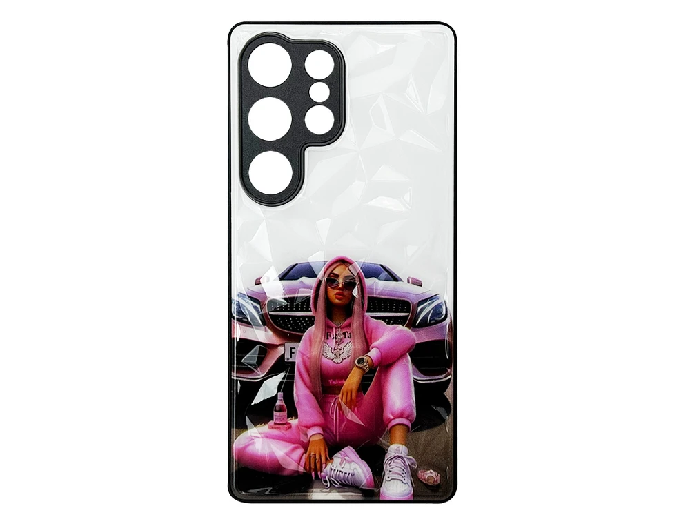 Prisma Ladies Samsung S25 Ultra Pink girl and car