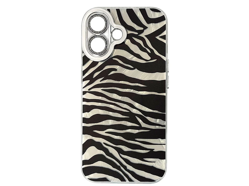 Накладка Paint Stroke Diamond PC iPhone 16 zebra