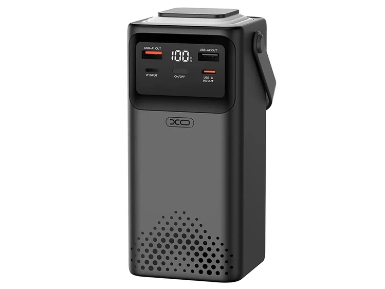 Power Bank XO PR286 50000 mAh lightning/micro/Type-C/USB + LED Lamp black
