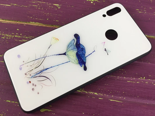 TPU+Glass Honor 8X Blue Poppy