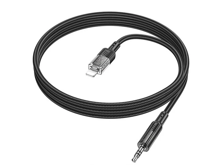 Кабель AUX Hoco UPA27 Lightning to 3.5mm (1.2m) black