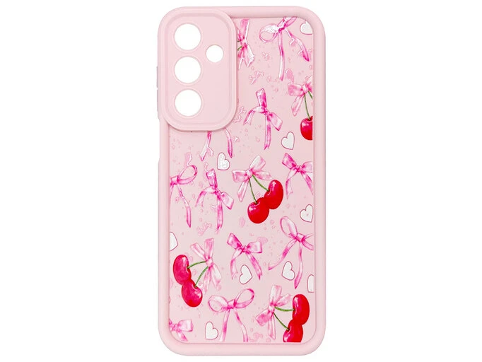 TPU Cherry Bow Camera Samsung A56 pink