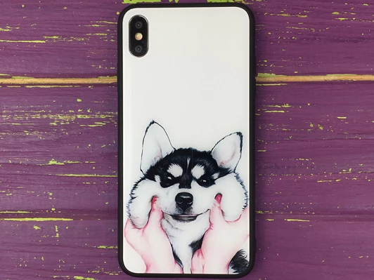 TPU+Glass My Style iP Xs Max Smiling dog
