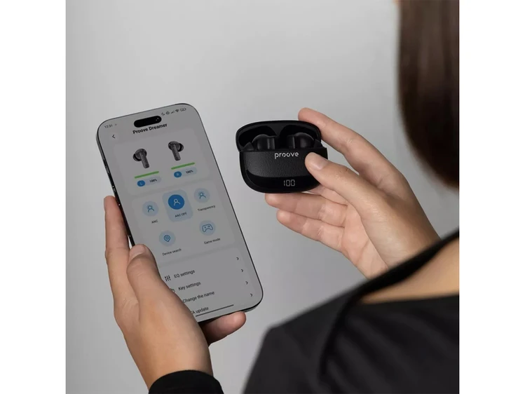 Bluetooth навушники Proove Dreamer TWS with ANC black