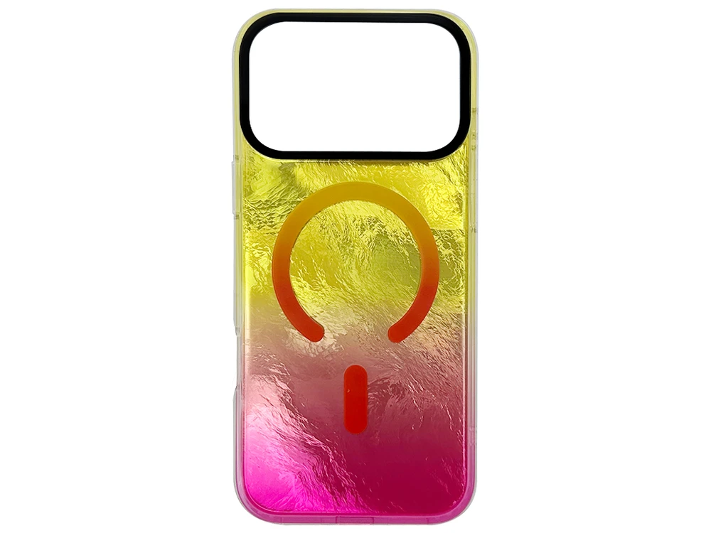 Накладка Shiny Mountain MagSafe iPhone 17 Pro Max pink/yellow