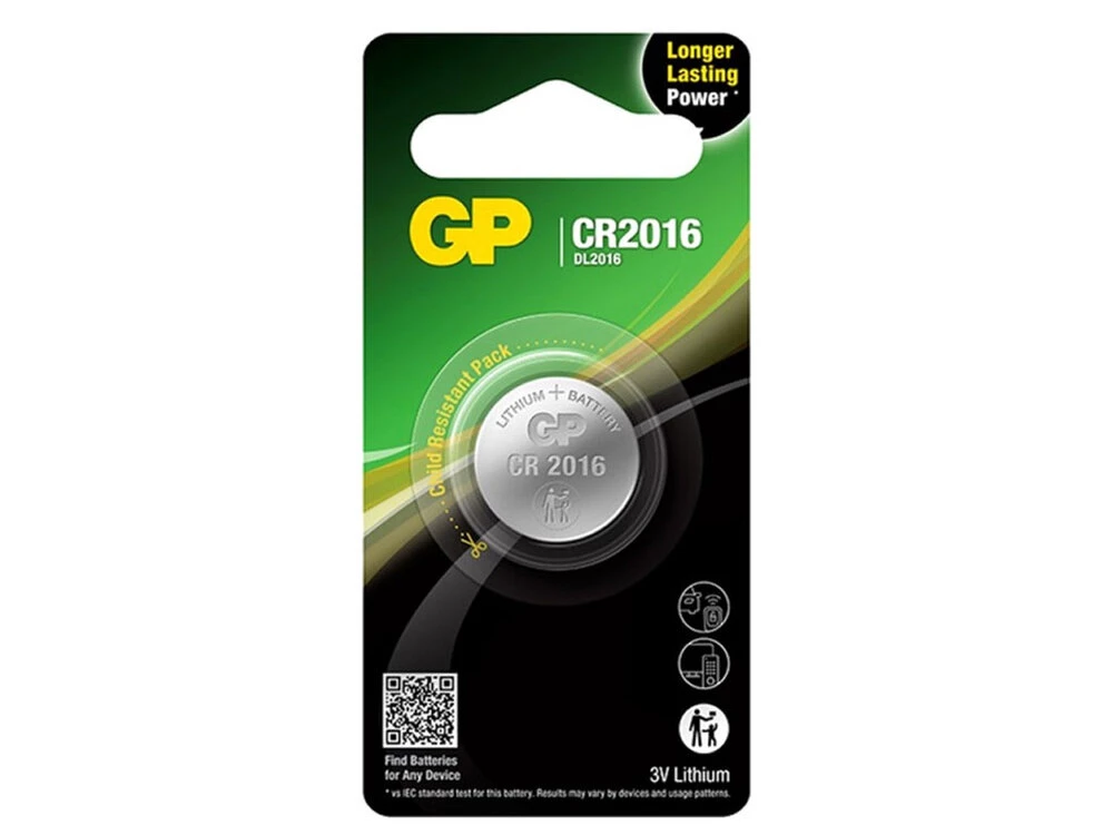 Батарейка Lithium CR2016 GP (CR2016-U5)