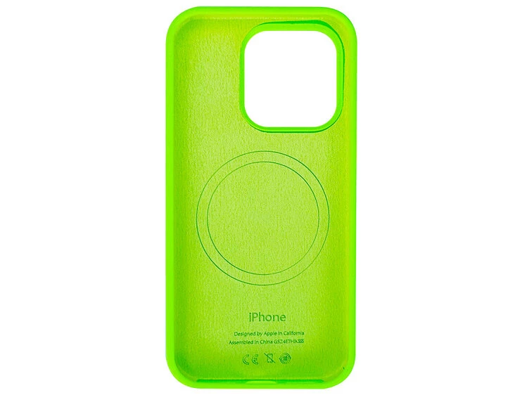 Case soft touch MagSafe низ iP 15 Pro Max (31) neon green