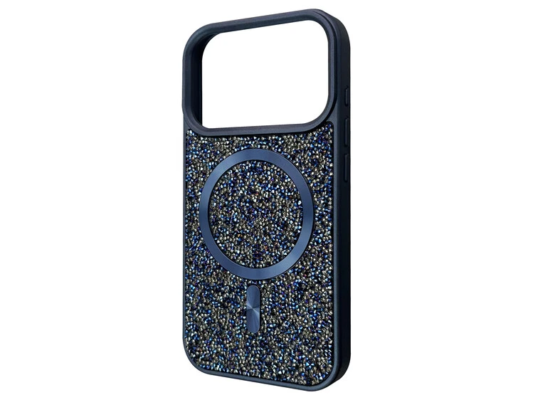 Swarovski Grainy Diamonds MagSafe iPhone 17 Pro Max blue