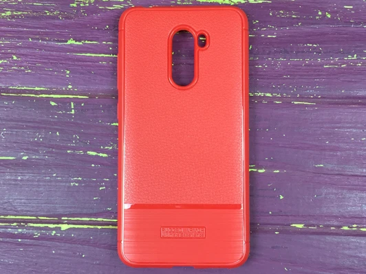 Силикон Rugged Pocophone F1 красный