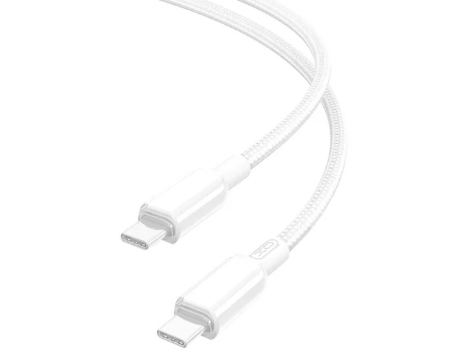 Кабель XO NB-Q250B Type-C to Type-C 60W (1m) white