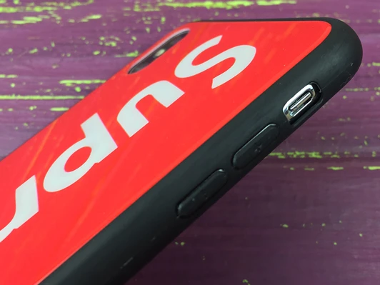 TPU+Glass My Style iP Xs Max Supreme Red