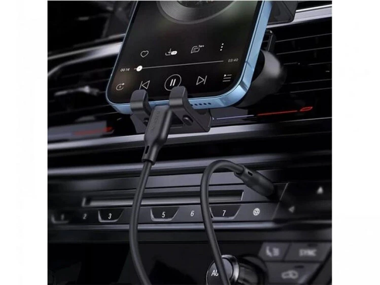 Кабель AUX Borofone BL18 3.5 to Lightning (1m) black