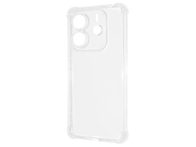 Ультратонкий силиконовый чехол для Redmi Note 14 clear