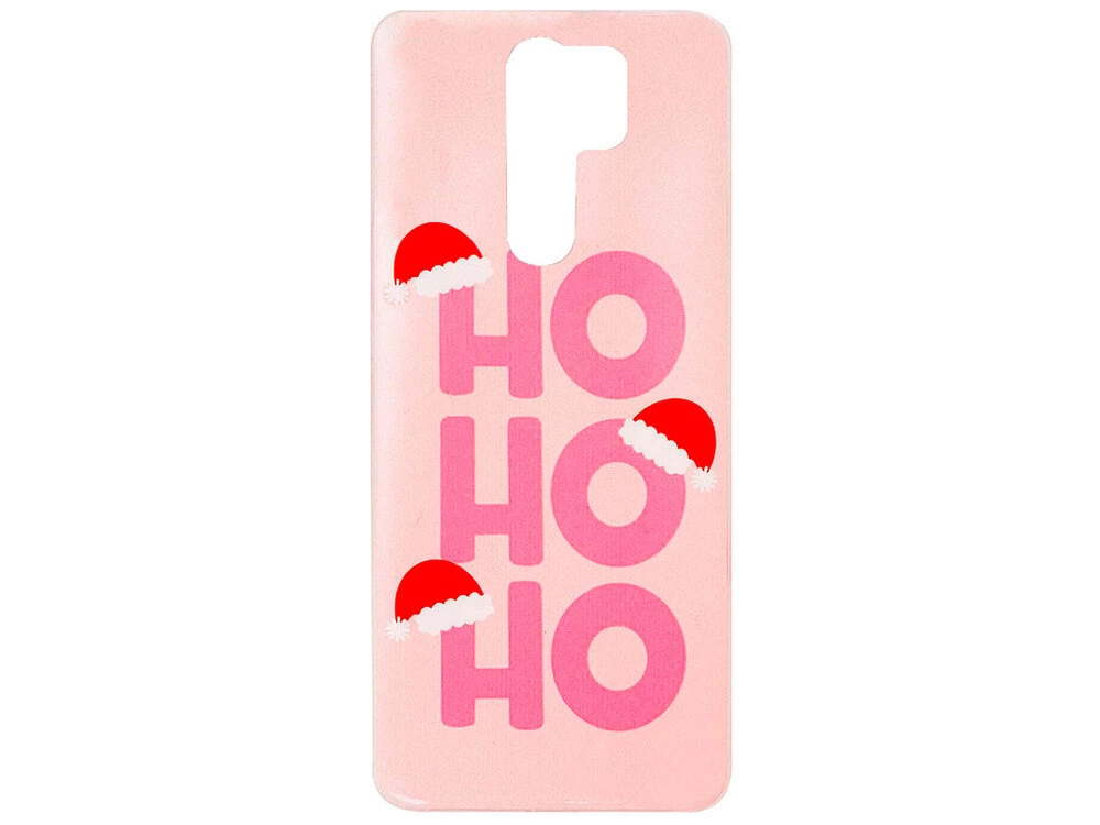 Силиконовый чехол Print Redmi 9 Pink ho ho ho