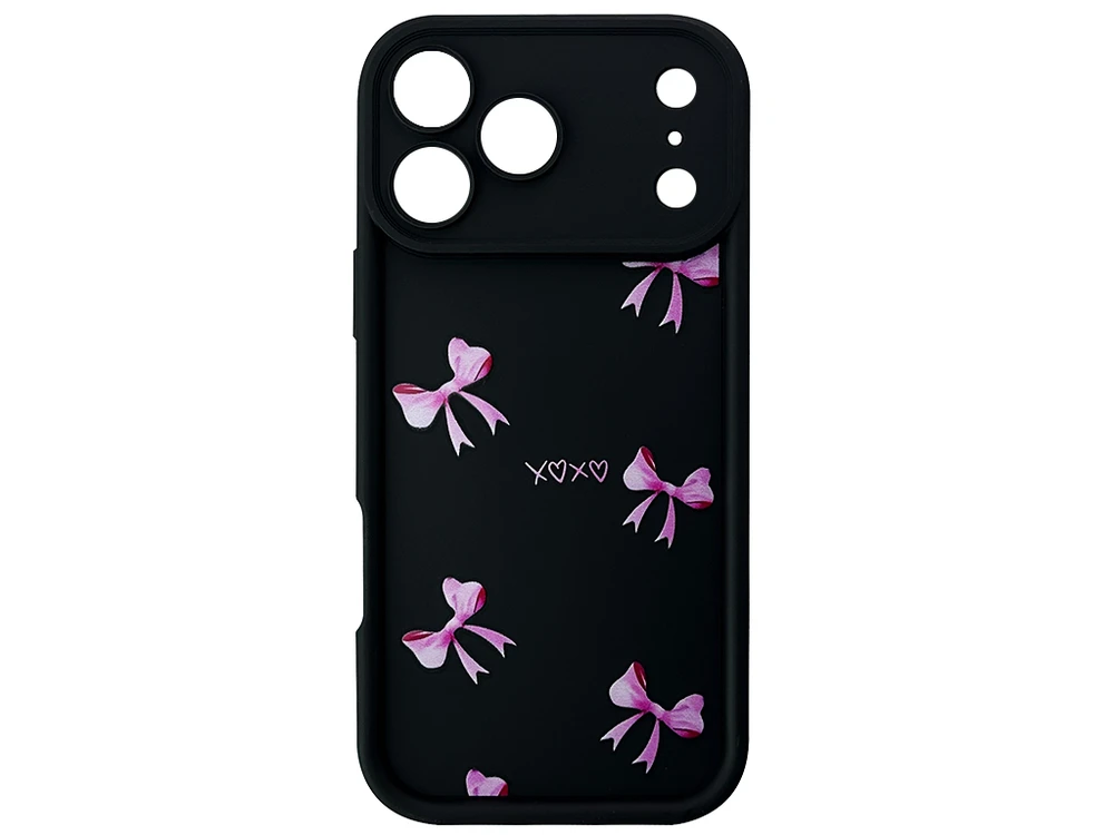 TPU Bows Xoxo Camera iPhone 16 Pro Max black
