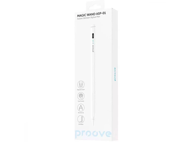 Стилус Proove Magic Wand ASP-01 iPad Active Version Charged Type-C белый