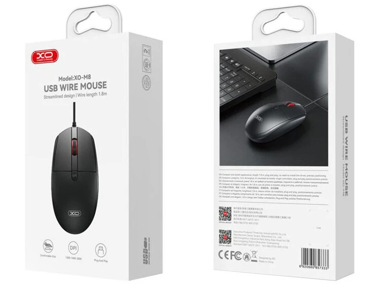 Миша USB XO M8 black