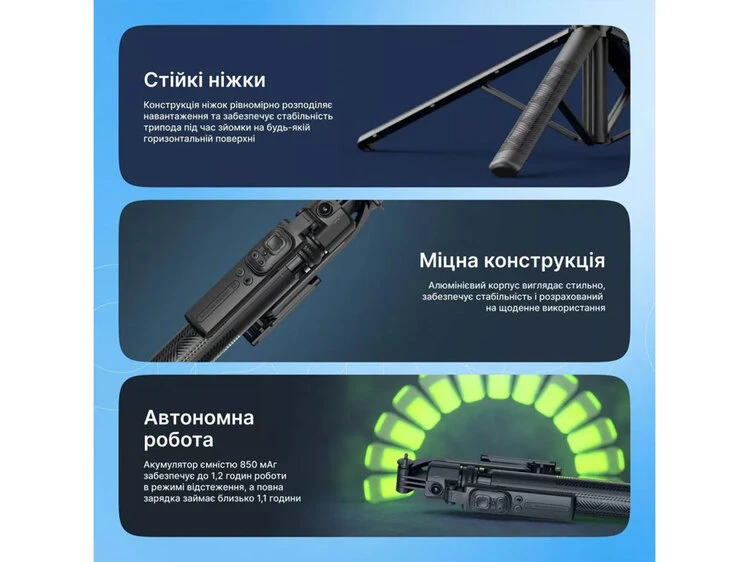 Монопод-трипод Proove FaceFix 1635mm black