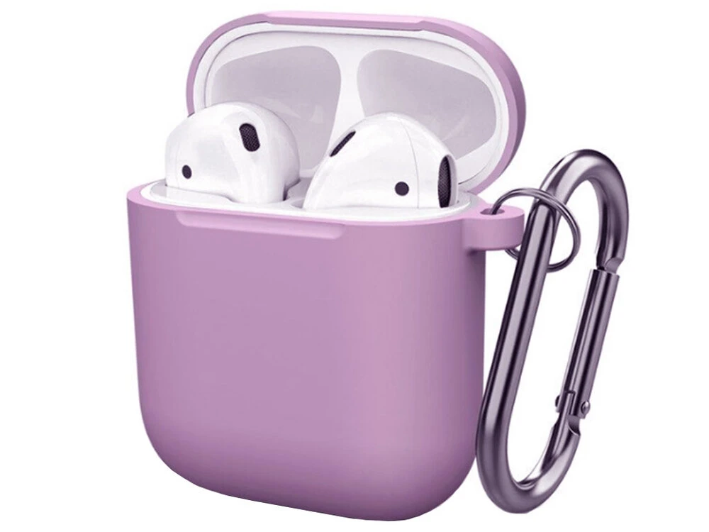 Чехол Soft touch для AirPods (62) голубой