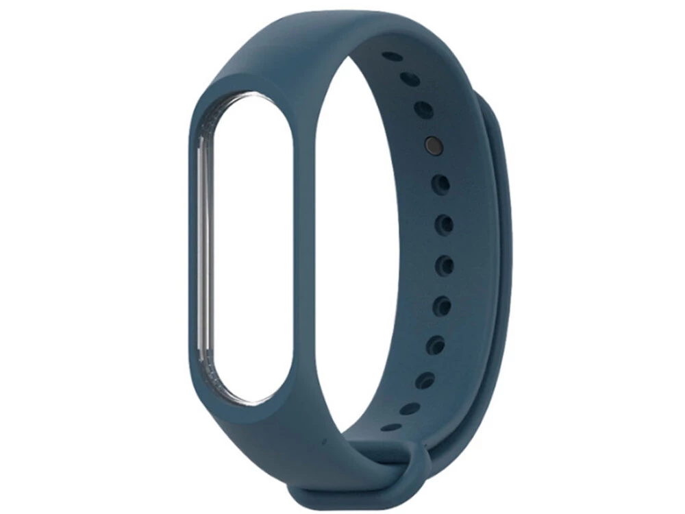 Силиконовый ремешок Mi Band 3/4 midnight blue