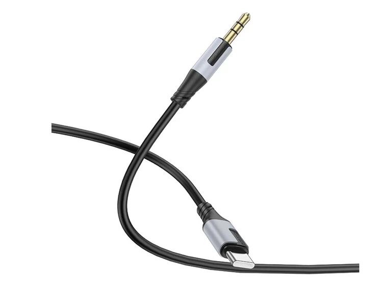 Кабель AUX Borofone BL19 3.5 to Type-C (1m) black