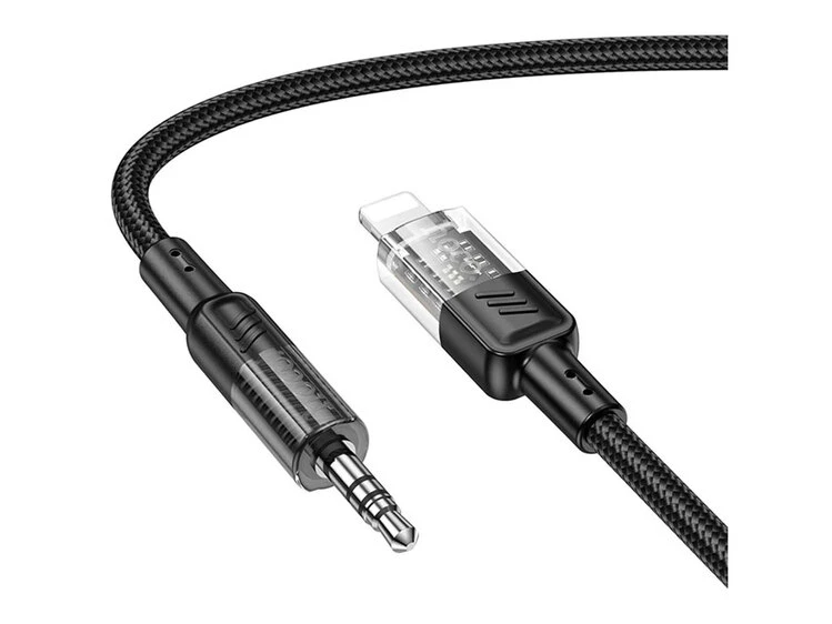 Кабель AUX Hoco UPA27 Lightning to 3.5mm (1.2m) black