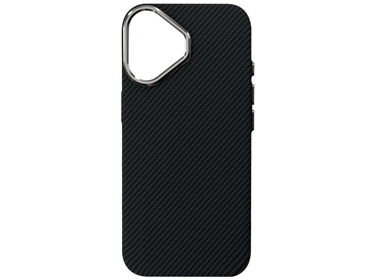 Накладка Elite Carbonique MagSafe Metal Frame iPhone 16 black