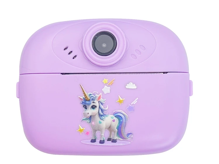 Портативний дитячий фотопринтер Animals unicorn purple