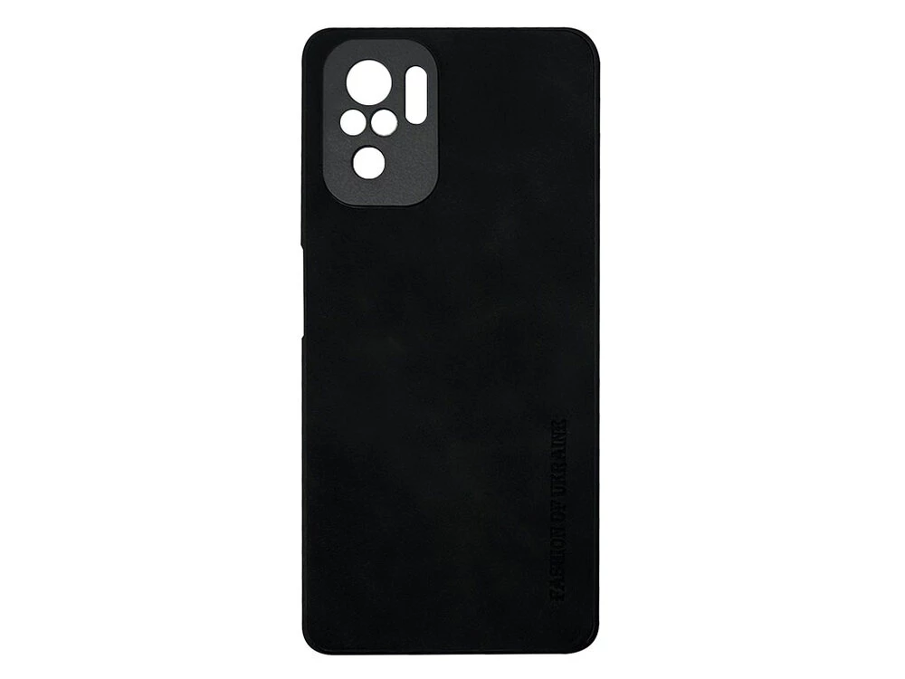Накладка Nubuck Fashion of Ukraine Redmi Note 10/10s/Poco M5s black