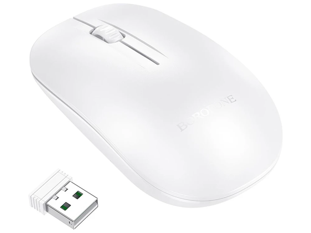 Миша Wireless Borofone BG14 2.4G white