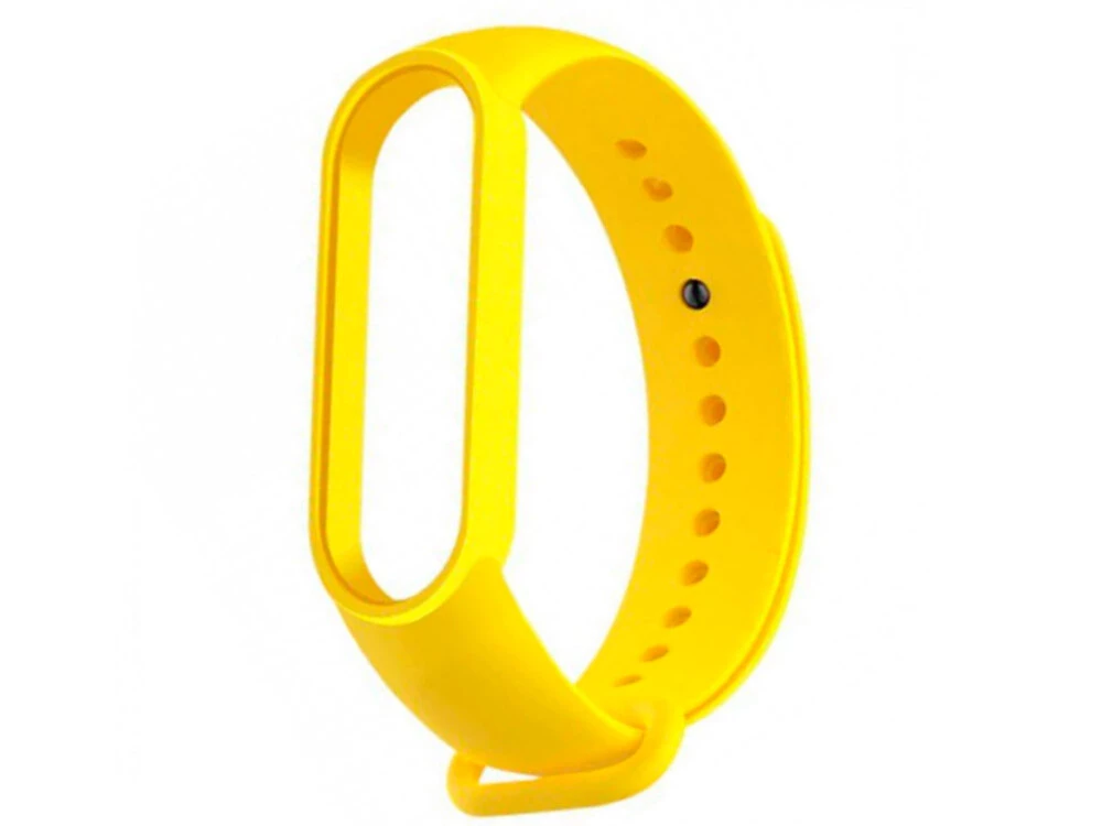 Ремінець силікон Mi Band 5/6 yellow