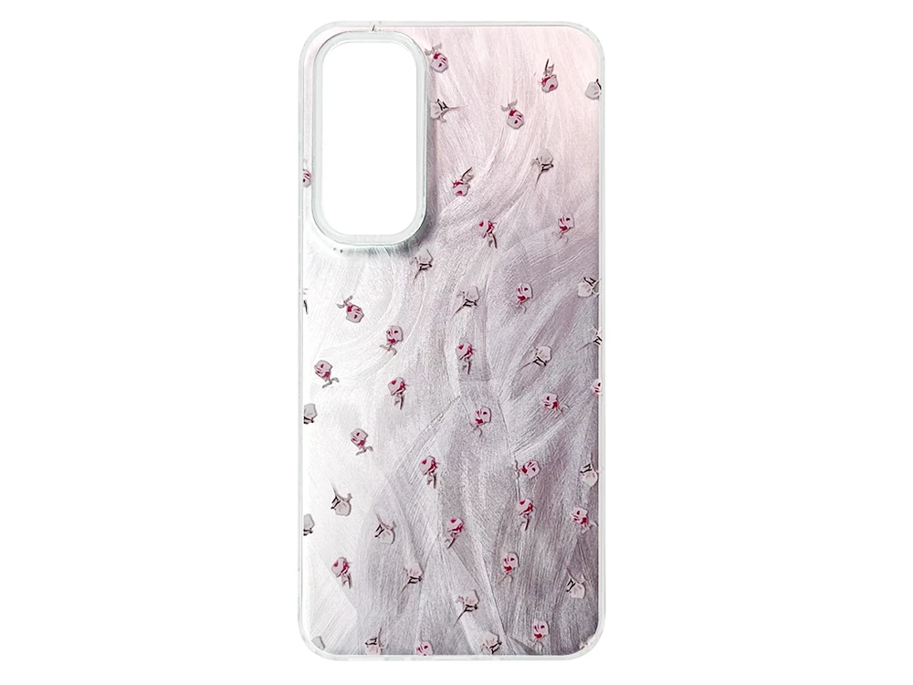 Накладка Paint Stroke Flowers Samsung A35 pink