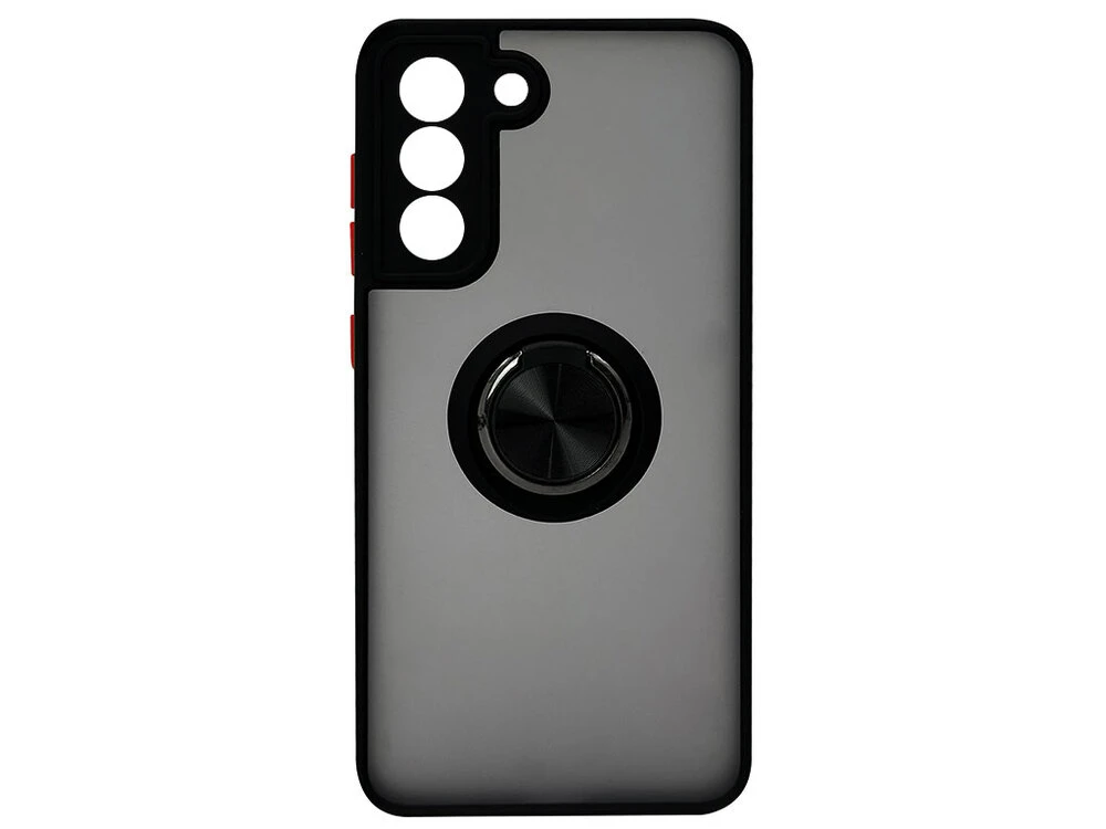 Shadow Matt Metal Buttons + Ring Samsung S21 FE black